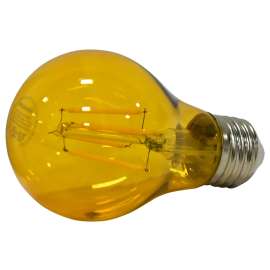 Sylvania 40302 Ultra LED Bulb, General Purpose, A19 Lamp, E26 Lamp Base, Dimmable, Yellow, Colored Light