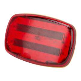 PowerZone 35706 LED Magnetic Emergency Light, Red Reflector, ABS Reflector, 6-1/4 in W Reflector, 4 in H Reflector