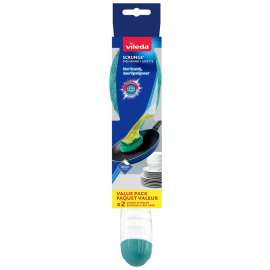 Vileda 161601 Multi-Use Sponge Dishwand, 3.9 in W Brush, 11 in L