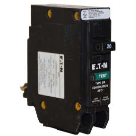 Cutler-Hammer BRCAF120 Arc-Fault, Type BR Circuit Breaker, 120 V, Plug-On Mounting