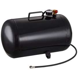 ProSource AT10 Air Tank, 10 gal Tank, 1/4 in Inlet, 5/16 in Outlet, 85 to 125 psi Pressure, Steel, 2 mm Gauge
