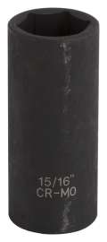 Vulcan Deep Impact Socket, 15/16 in Socket, Black Phosphate