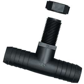 GREEN LEAF NTT 12 P 2PK Hose Tee, Polypropylene