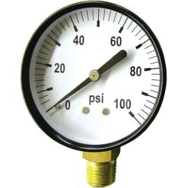 GREEN LEAF SG 100 1PK Pressure Gauge, Standard