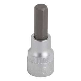Vulcan Hex Bit Socket, Chrome, 5/16 in, 3/8 in Drive, 1-7/8 in OAL