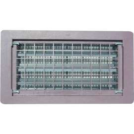 Bestvents 306MGR Foundation Vent, 65 sq-in Net Free Ventilating Area, Mesh Grill, Thermoplastic, Gray