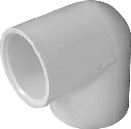GENOVA 300 Series 30710 Pipe Elbow, 1 in Slip, 90 deg, White