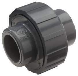 NDS U-2000-S Pipe Union, 2 in Slip Joint, 4 in L, Gray