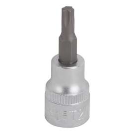 Vulcan Bit Socket, 3/8 In Star Drive, T27 Bit, Chrome Vanadium Steel, Chrome