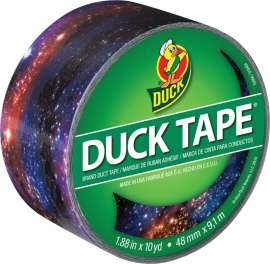 Duck 283039 Duct Tape, 10 yd L, 1.88 in W, Galaxy
