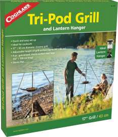 COGHLAN'S 9340 Tri-Pod Grill, Galvanized Steel