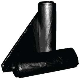 ALUF PLASTICS RCT-30X Can Liner, 30 gal Capacity, Metalocene Blend, Black