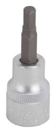 Vulcan Hex Bit Socket, Chrome, 5 mm, 3/8 in Drive, 1-7/8 in OAL