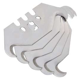 Vulcan JL-BD-01 Hook Knife Blade, 2 in L, SK5 Steel, Single Edge, 2-Point