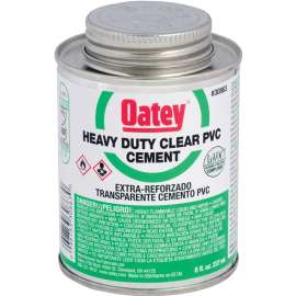 Oatey 30863 Solvent Cement, 8 oz Can, Liquid, Clear