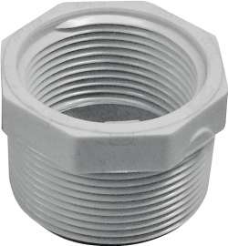 GENOVA 300 Series 34354 Pipe Reducing Bushing, 1-1/2 in MIP x 1-1/4 in FIP, White