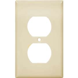 Eaton Wiring Devices 2132V Standard-Size Wallplate, 1-Gang, Thermoset, Ivory
