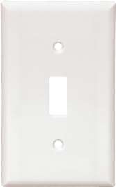 Eaton Wiring Devices 2134W Standard-Size Wallplate, 1-Gang, Thermoset, White