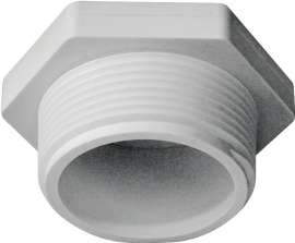 GENOVA 31815 Pipe Plug, 1-1/2 in MIP, White