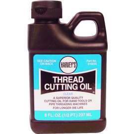 Harvey 016035 Thread Cutting Oil, 1/2 pt Bottle, Clear