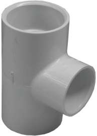 GENOVA 300 Series 31474 Pipe Reducing Tee, 1-1/4 x 1 in Run, Slip Run Connection, Slip Joint Branch Connection
