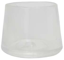 Shepherd Hardware 6214 Leg Tip, Round, Plastic, Clear, 1-1/2 in Dia, 1-1/8 in H
