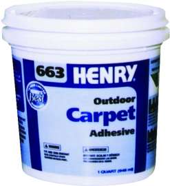 HENRY 12183 Carpet Adhesive, Beige, 1 qt Container