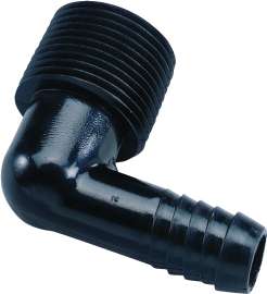 Orbit 94360 Elbow, 3/4 in MNPT x 1/2 in Barb, Plastic