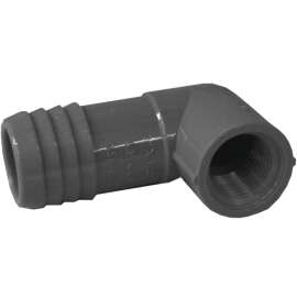 GENOVA 354115 Insert Elbow, 1 in Insert x 1/2 in FIP, 200 psi, Polypropylene/PVC