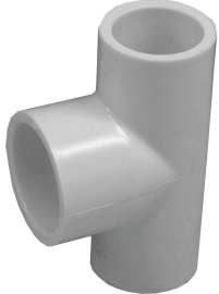 GENOVA 300 Series 31403 Pipe Reducing Tee, 1/2 x 3/4 in Run, Slip Run Connection, Slip Joint Branch Connection