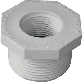 GENOVA 300 Series 34347 Pipe Reducing Bushing, 1-1/4 in MIP x 3/4 in FIP, White
