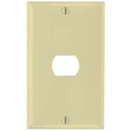 Legrand K1I Wallplate, 4-1/2 in L, 2-3/4 in W, 1 -Gang, Thermoset, Ivory