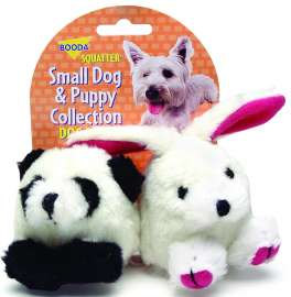 booda 0353596 Dog Toy, S, Panda, Rabbit, Synthetic Fabric, Multi-Color