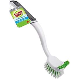 Scotch-Brite 496 Cleaning Brush, 12 in OAL, Blue/White Handle