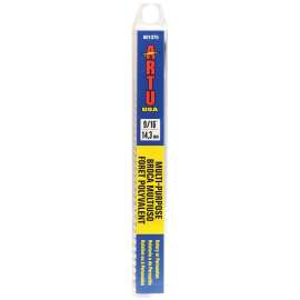 ARTU 01075 Jobber Drill Bit, 9/16 in Dia, 6-1/4 in OAL, Parabolic Flute, 3/8 in Dia Shank, Reduced Shank