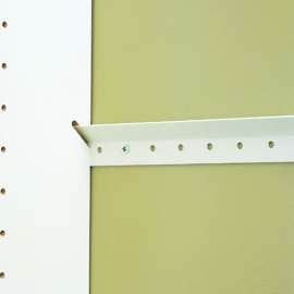 Easy Track RE1048 Rail, 14 ga Thick Material, 48 in W, Steel