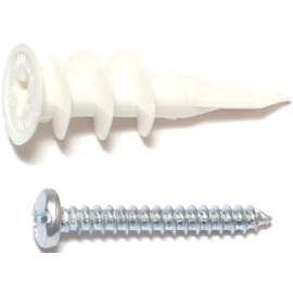 MIDWEST FASTENER 23291 EZ Anchor, 1-1/4 in L, Plastic, 75 lb