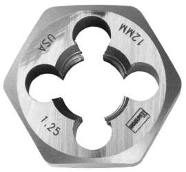 IRWIN 9744 Metric Die, M12-1.75 Thread, Right Hand Thread, HCS