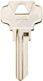 Hy-Ko 11050DE6 Key Blank, Brass, Nickel Plated