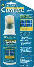 Homax 9310 Tile and Grout Coating, 4.3 oz Bottle, Liquid, Characteristic, White