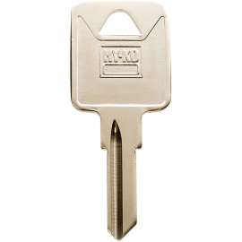 Hy-Ko 11010TM10 Key Blank, Brass, Nickel Plated