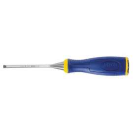 IRWIN 1768772 Construction Chisel, 1/4 in Tip, 3-5/8 in OAL, HCS Blade, Ergonomic Handle