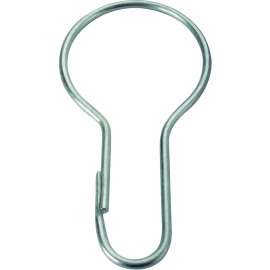 Simple Spaces PMB-007 Shower Curtain Pin, Snap-Fit, Zinc, Sliver, For: Shower Liners and Curtains