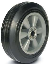 DH CASTERS W-PL Series W-PL08225B6 Poly Hub Wheel, 3/4 in Dia Hub