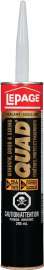 LePage Quad 1637351 Sealant, Ivory Brown, 7 to 14 days Curing, -7 to 38 deg C, 295 mL Cartridge
