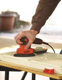 Black+Decker Mouse BDEMS600 Detail Sander, Orange