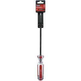TASK T50446C Screwdriver, #2 Drive, Robertson Drive, 8 in L Shank, Cellulose Acetate Handle, Hard Grip Handle