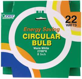 BULB FLUOR CIR WW 4PIN 8IN 22W