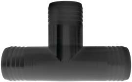 GREEN LEAF T114P Hose Adapter Tee, Polypropylene, Black