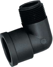 GREEN LEAF SE34P Street Pipe Elbow, 3/4 in, MPT x FPT, 90 deg Angle, Polypropylene